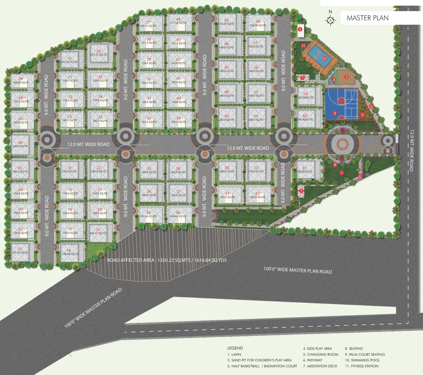 Prima Paradiso Master Plan — 61 villas, Mallampet
